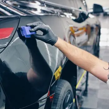 Bulletproof Auto Spa Team Working On Ceramic Coating For A Customer Image 3