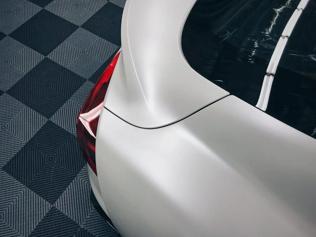 Toyota Supra A90 Avery Dennison Satin White Pearl Color Change Vinyl Wrap