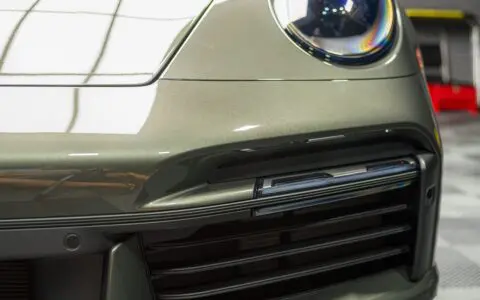 Aventurine Green Metallic Porsche 911 Turbo S Concourse Detail & XPEL PPF