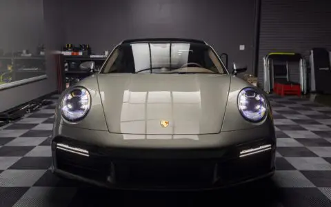 Aventurine Green Metallic Porsche 911 Turbo S Concourse Detail & XPEL PPF