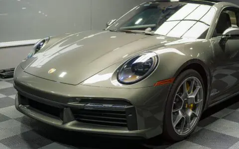 Aventurine Green Metallic Porsche 911 Turbo S Concourse Detail & XPEL PPF