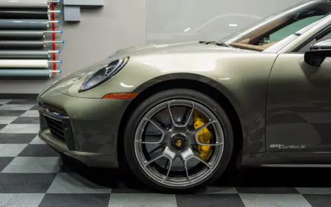 Aventurine Green Metallic Porsche 911 Turbo S Concourse Detail & XPEL PPF