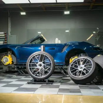 Blue Porsche 911 Full Paint Restoration Image 19