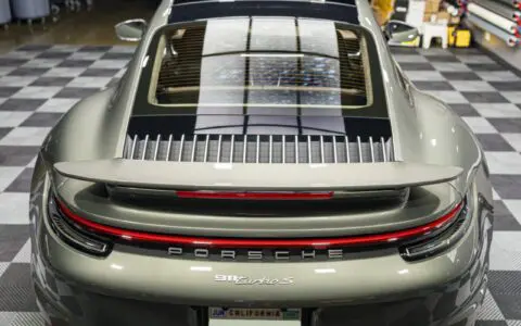 Aventurine Green Metallic Porsche 911 Turbo S Concourse Detail & XPEL PPF