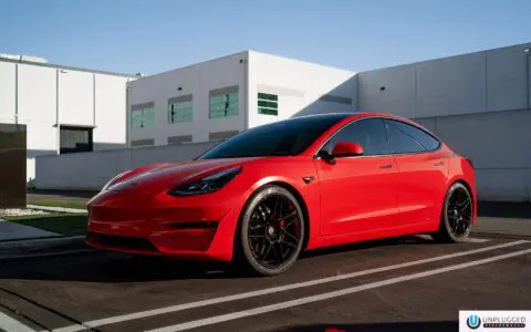2022 Tesla Model 3 - Avery Dennison Gloss Spark Red Vinyl Wrap