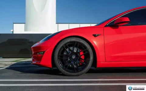 2022 Tesla Model 3 - Avery Dennison Gloss Spark Red Vinyl Wrap