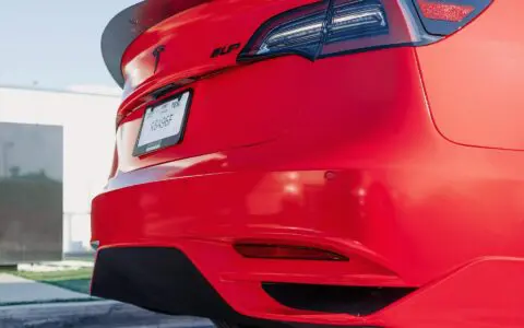 2022 Tesla Model 3 - Avery Dennison Gloss Spark Red Vinyl Wrap
