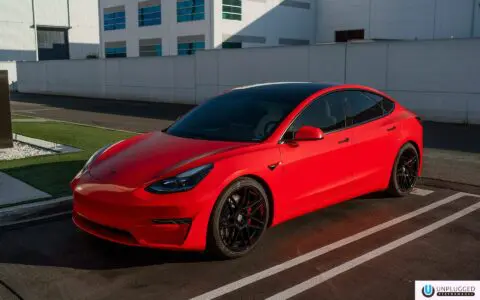 2022 Tesla Model 3 - Avery Dennison Gloss Spark Red Vinyl Wrap