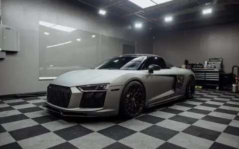 Matte Anthracite Audi R8 Color Change Wrap Image 16