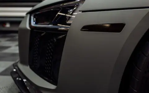 Matte Anthracite Audi R8 Color Change Wrap Image 17