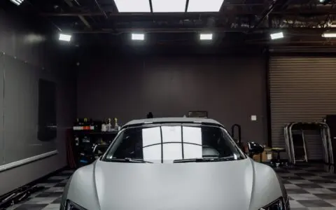 Matte Anthracite Audi R8 Color Change Wrap Image 32