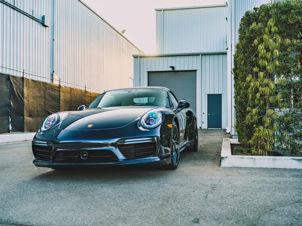 Nachtblau Porsche 911 (991) Turbo S Convertible Paint Restoration