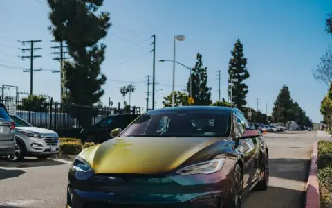 2022+ Tesla Model S Plaid Wrapped In Avery Dennison Gloss Lightning Ridge
