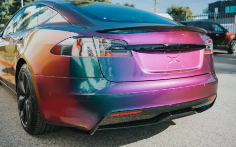 2022+ Tesla Model S Plaid Wrapped In Avery Dennison Gloss Lightning Ridge