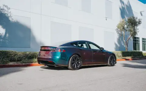 2022+ Tesla Model S Plaid Wrapped In Avery Dennison Gloss Lightning Ridge