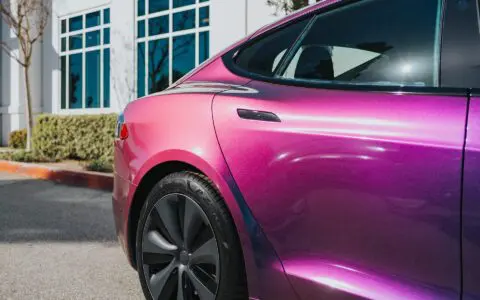 2022+ Tesla Model S Plaid Wrapped In Avery Dennison Gloss Lightning Ridge