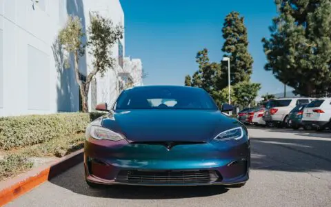 2022+ Tesla Model S Plaid Wrapped In Avery Dennison Gloss Lightning Ridge
