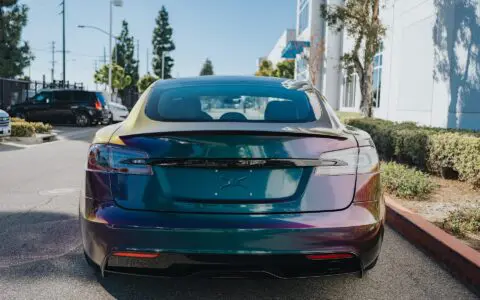 2022+ Tesla Model S Plaid Wrapped In Avery Dennison Gloss Lightning Ridge