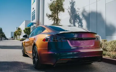 2022+ Tesla Model S Plaid Wrapped In Avery Dennison Gloss Lightning Ridge