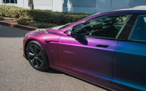 2022+ Tesla Model S Plaid Wrapped In Avery Dennison Gloss Lightning Ridge