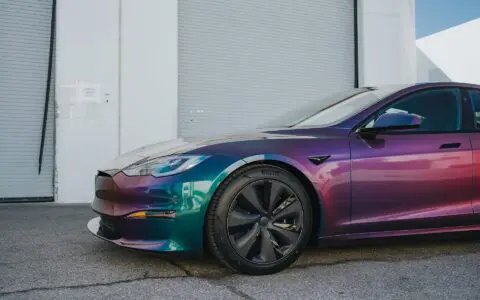 2022+ Tesla Model S Plaid Wrapped In Avery Dennison Gloss Lightning Ridge
