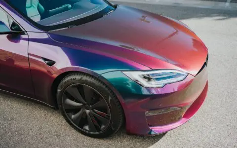 2022+ Tesla Model S Plaid Wrapped In Avery Dennison Gloss Lightning Ridge