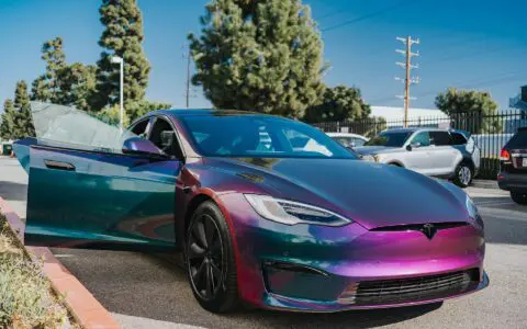 2022+ Tesla Model S Plaid Wrapped In Avery Dennison Gloss Lightning Ridge