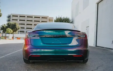 2022+ Tesla Model S Plaid Wrapped In Avery Dennison Gloss Lightning Ridge