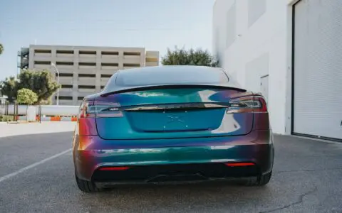 2022+ Tesla Model S Plaid Wrapped In Avery Dennison Gloss Lightning Ridge