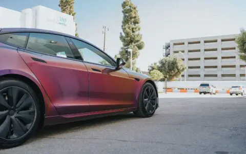 2022+ Tesla Model S Plaid Wrapped In Avery Dennison Gloss Lightning Ridge