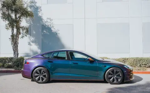 2022+ Tesla Model S Plaid Wrapped In Avery Dennison Gloss Lightning Ridge