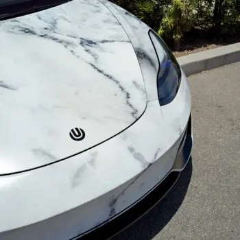 Marble Tesla Model 3 - Unplugged Performance Ascension Aero Kit & UP-04 Wheels