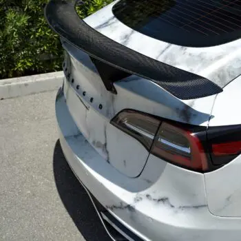 Marble Tesla Model 3 - Unplugged Performance Ascension Aero Kit & UP-04 Wheels