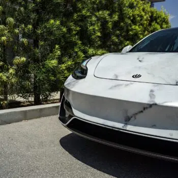 Marble Tesla Model 3 - Unplugged Performance Ascension Aero Kit & UP-04 Wheels