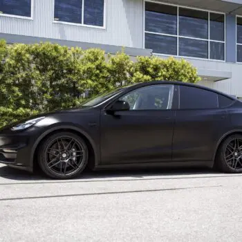 DYNOblack-matte Wrapped Tesla Model Y
