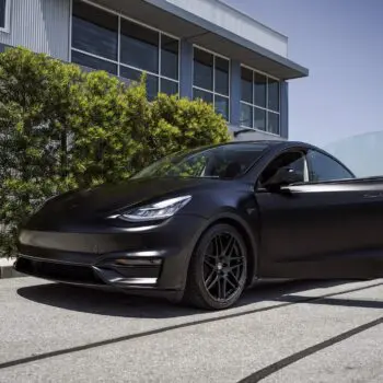 DYNOblack-matte Wrapped Tesla Model Y