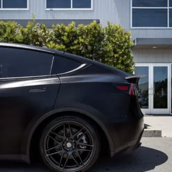 DYNOblack-matte Wrapped Tesla Model Y