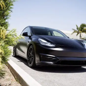 DYNOblack-matte Wrapped Tesla Model Y