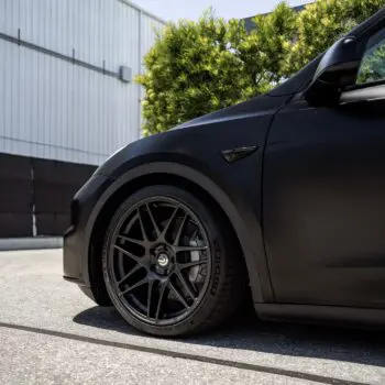 DYNOblack-matte Wrapped Tesla Model Y