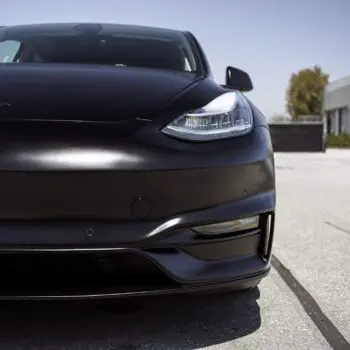 DYNOblack-matte Wrapped Tesla Model Y