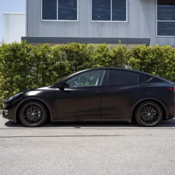 DYNOblack-matte Wrapped Tesla Model Y