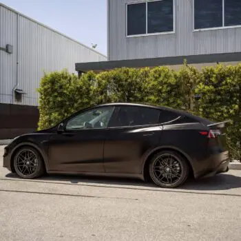 DYNOblack-matte Wrapped Tesla Model Y