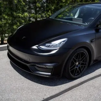 DYNOblack-matte Wrapped Tesla Model Y