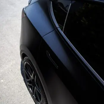 DYNOblack-matte Wrapped Tesla Model Y