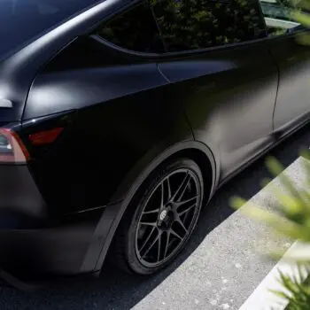 DYNOblack-matte Wrapped Tesla Model Y