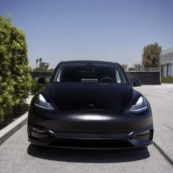 DYNOblack-matte Wrapped Tesla Model Y