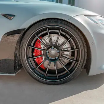 Battleship Gray Tesla Model S-Apex - Color Change Vinly Wrap & Full Detailing