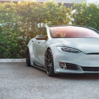 Battleship Gray Tesla Model S-Apex - Color Change Vinly Wrap & Full Detailing