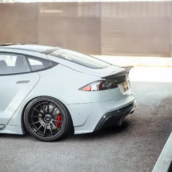 Battleship Gray Tesla Model S-Apex - Color Change Vinly Wrap & Full Detailing