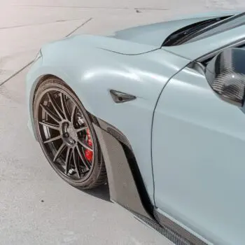 Battleship Gray Tesla Model S-Apex - Color Change Vinly Wrap & Full Detailing
